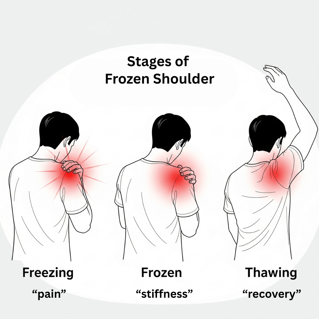 stages of frozen shoulder
